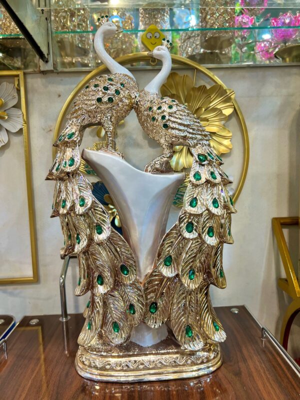 Peacock statue