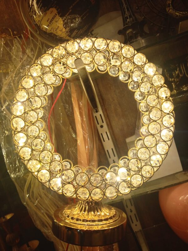 Set of 2 Golden Modern Round Lamp